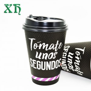 12oz пулверизирана хартиена чаша за стена